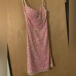 Pink Ashley Rene / Lauren cocktail hoco dress
